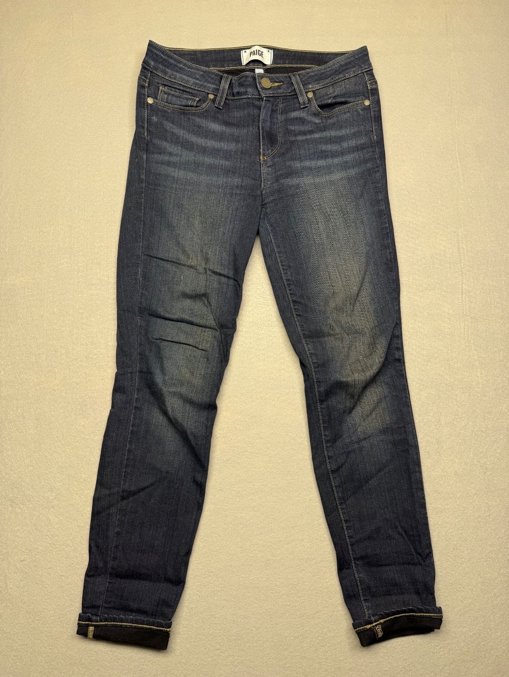 Paige Verdugo Ankle Jeans Women's Size 27 Dark Blue